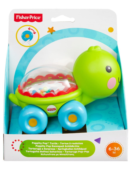 MTBGX29_BFH75,Fisher Price Jucarie Apasa Si Mergi Testoasa