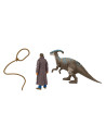 MTHDX46_GWM29,Jurassic World Dominion Set 2 Figurine Owen Si Parasaurolophus