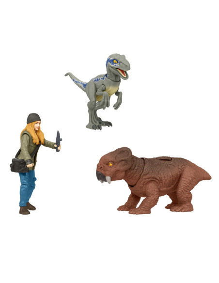 MTHDX46_HGP78,Jurassic World Dominion Set 2 Figurine Maisie Si Si Velociraptor Beta