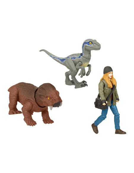 MTHDX46_HGP78,Jurassic World Dominion Set 2 Figurine Maisie Si Si Velociraptor Beta