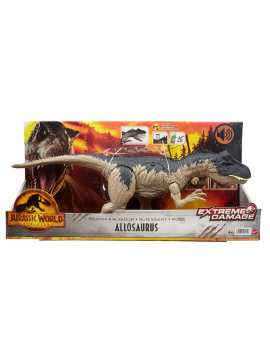 MTHFK06,Jurassic World Dominion Extreme Damage Dinozaur Allosaurus