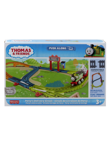 MTHGY82_HPM63,Thomas Set De Joaca Cu Locomotiva Push Along Percy Si Accesorii