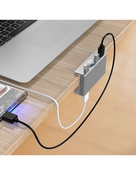 MH4PU-SV-PRO,Hub Orico MH4PU USB 3.0 argintiu