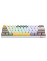 K530-YL-WT-GY-RGB-PRO_BR,Tastatura Bluetooth si cu fir gaming mecanica Redragon Draconic Pro alba taste albe gri si galbene ilum