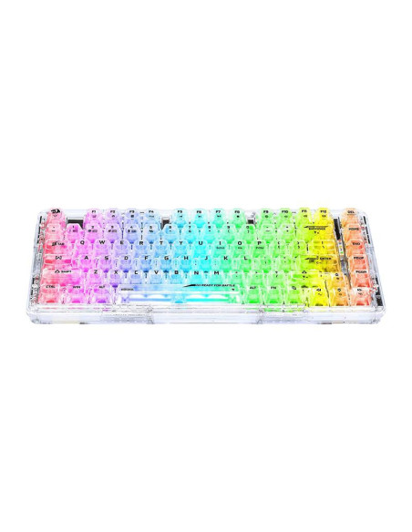 K649CT-RGB-PRO,Tastatura gaming mecanica Bluetooth cu si fara fir Redragon Elf PRO transparenta iluminare RGB