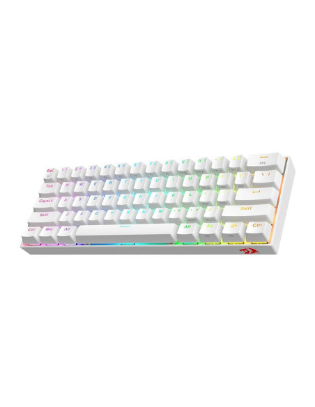 K530W-RGB-PRO_BR,Tastatura Bluetooth si cu fir gaming mecanica Redragon Draconic Pro alba iluminare RGB