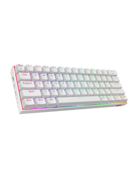 K530W-RGB-PRO_BR,Tastatura Bluetooth si cu fir gaming mecanica Redragon Draconic Pro alba iluminare RGB