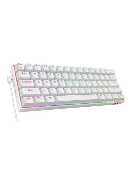 K530W-RGB-PRO_BR,Tastatura Bluetooth si cu fir gaming mecanica Redragon Draconic Pro alba iluminare RGB