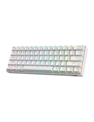 K530W-RGB-PRO_BR,Tastatura Bluetooth si cu fir gaming mecanica Redragon Draconic Pro alba iluminare RGB