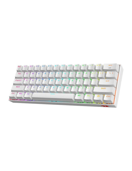 K530W-RGB-PRO_BR,Tastatura Bluetooth si cu fir gaming mecanica Redragon Draconic Pro alba iluminare RGB