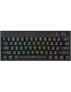 K632-RGB-PRO_RD,Tastatura gaming mecanica Bluetooth cu fir si wireless Redragon Horus Mini PRO neagra iluminare RGB