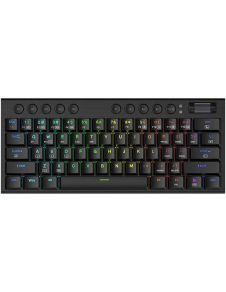 K632-RGB-PRO_RD,Tastatura gaming mecanica Bluetooth cu fir si wireless Redragon Horus Mini PRO neagra iluminare RGB