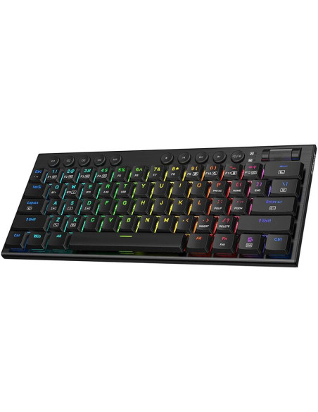 K632-RGB-PRO_RD,Tastatura gaming mecanica Bluetooth cu fir si wireless Redragon Horus Mini PRO neagra iluminare RGB