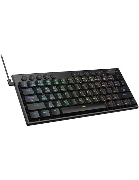 K632-RGB-PRO_RD,Tastatura gaming mecanica Bluetooth cu fir si wireless Redragon Horus Mini PRO neagra iluminare RGB