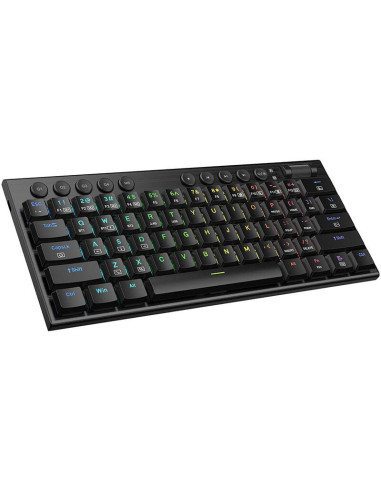 K632-RGB-PRO_RD,Tastatura gaming mecanica Bluetooth cu fir si wireless Redragon Horus Mini PRO neagra iluminare RGB