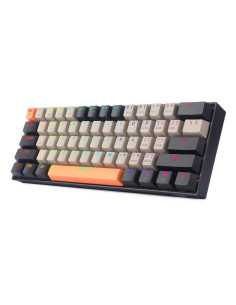 K530-OG-GY-BK-RGB-PRO_BR,Tastatura Bluetooth si cu fir gaming mecanica Redragon Draconic Pro neagra taste negre gri si portocali 2