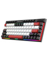 K635WBR-RGB-PRO_RD,Tastatura gaming mecanica Bluetooth cu si fara fir Redragon Magic-Wand Mini PRO iluminare RGB taste albe negr