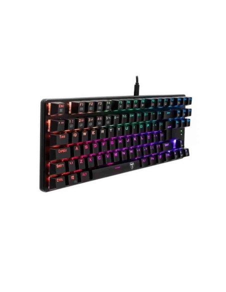 T-TGK313R-BL,Tastatura mecanica T-Dagger Bora neagra iluminare Rainbow