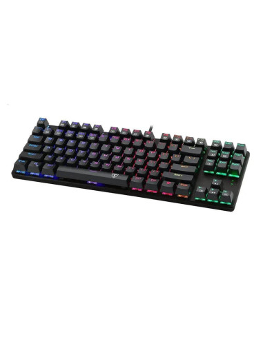 T-TGK313R-BL,Tastatura mecanica T-Dagger Bora neagra iluminare Rainbow