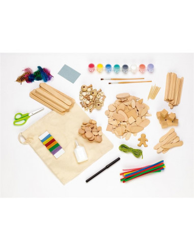 FC001669,Set Creativity Craft Faber-Castell Lemn Clasic
