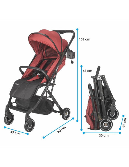 323032044,Carucior sport Coccolle Alla Mahogany brown