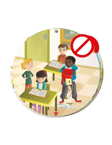 AKR20841,Set 6 postere educative Anti-bullying pentru gradinita si scoala