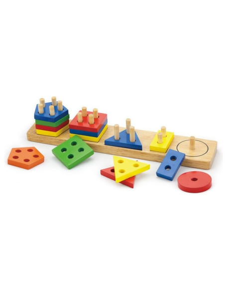 VIG58558,Joc de sortare educativ cu forme geometrice, Viga Toys VIG58558,Joc de sortare educativ cu forme geometrice, Viga Toys
