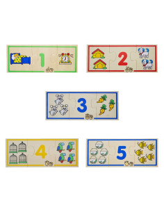 FKP2576,Puzzle lemn Invatam numerele 2