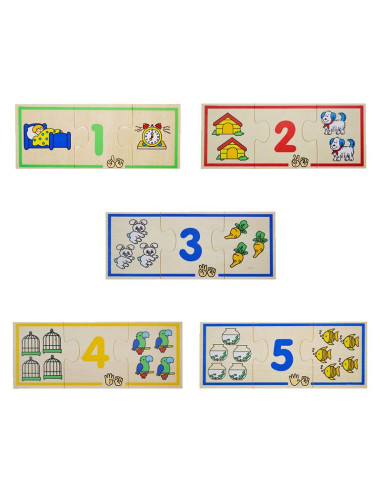 FKP2576,Puzzle lemn Invatam numerele