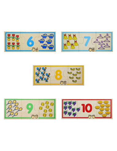 FKP2576,Puzzle lemn Invatam numerele