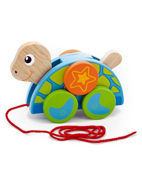 VIG50080,Jucarie de tras din lemn Testoasa VIG50080,Jucarie de tras din lemn Testoasa