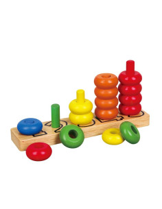 VIG58474,Inele de stivuit din lemn Numere, Viga Toys 2