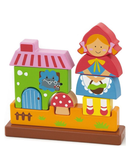 VIG50075,Puzzle blocuri magnetice Scufita Rosie