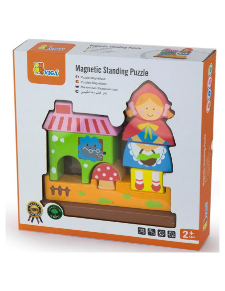 VIG50075,Puzzle blocuri magnetice Scufita Rosie
