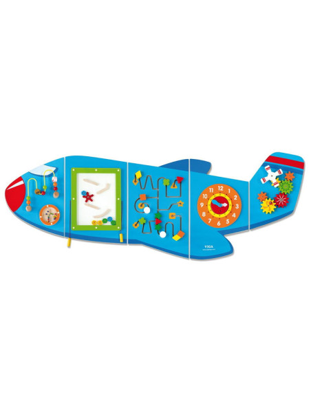 VIG50673,Jucarie de perete multifunctional XXL, Avion, 180 cm