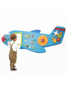 VIG50673,Jucarie de perete multifunctional XXL, Avion, 180 cm 2