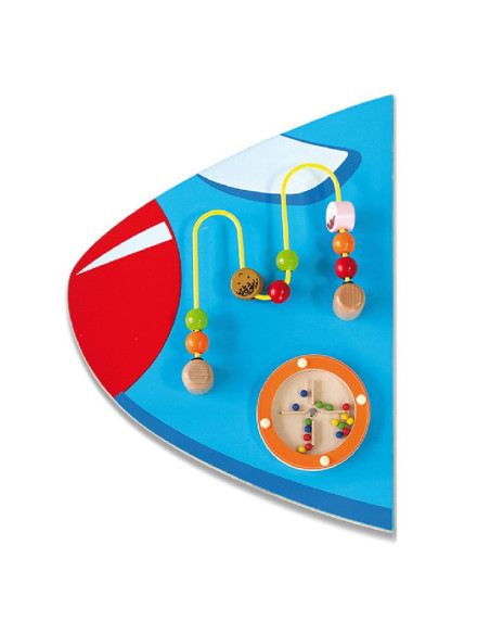 VIG50673,Jucarie de perete multifunctional XXL, Avion, 180 cm