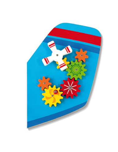 VIG50673,Jucarie de perete multifunctional XXL, Avion, 180 cm