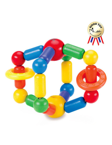 WW-1195,Zornaitoare din lemn cu inele, Wonderworld