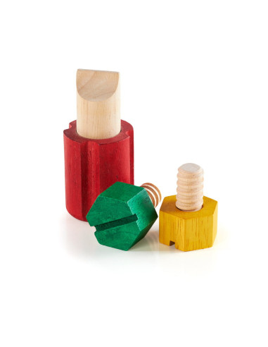 G2003,Screw Block, joc de indemanare cu suruburi, Guidecraft