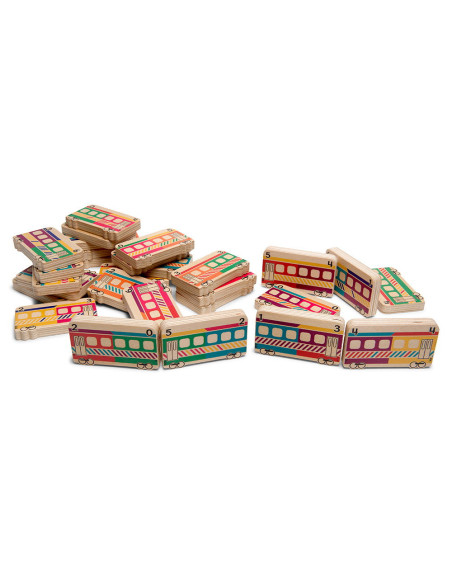 BSGA373,Domino Train, joc educativ din lemn BSGA373,Domino Train, joc educativ din lemn