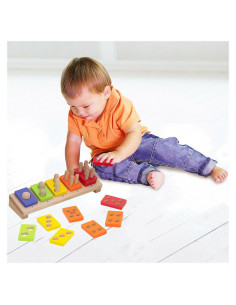 WED-3090,Joc de sortare, stivuire si numarare din lemn, Wonderworld 2