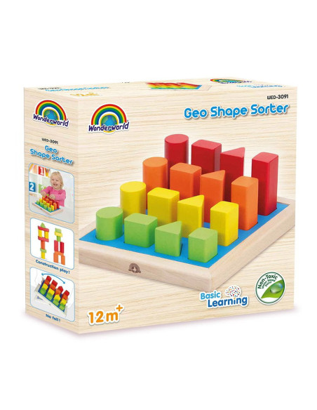 WED-3091,Geo Shape, forme geometrice de sortat, Wonderworld