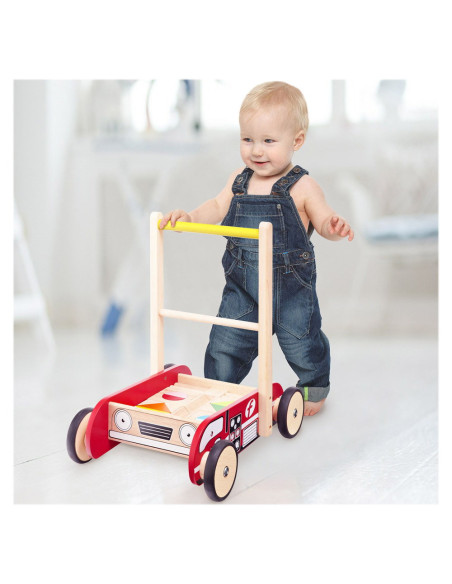 WW-1523,Antemergator, Masina de pompieri cu cuburi, Wonderworld