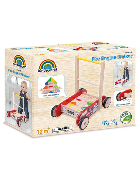 WW-1523,Antemergator, Masina de pompieri cu cuburi, Wonderworld