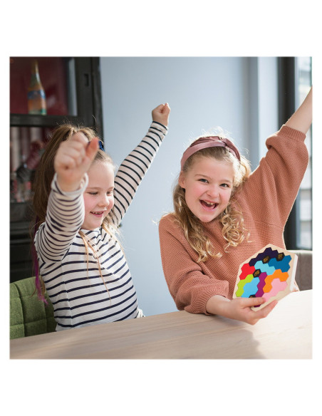 BSGA346,Puzzle Beezz, puzzle din lemn cu provocari