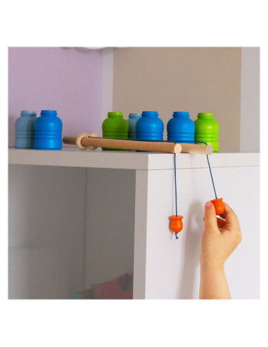 M-MCMW-001,Fish & Clean, joc de pescuit din lemn, Milaniwood