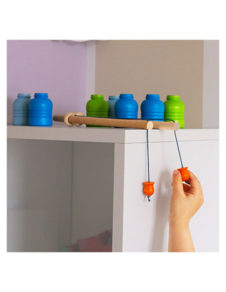 M-MCMW-001,Fish & Clean, joc de pescuit din lemn, Milaniwood