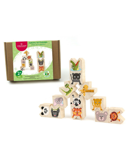 M-MCMW-005,Animale exotice haioase, joc de echilibru, Milaniwood