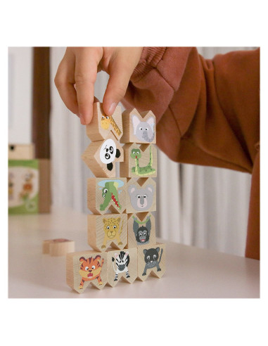 M-MCMW-005,Animale exotice haioase, joc de echilibru, Milaniwood